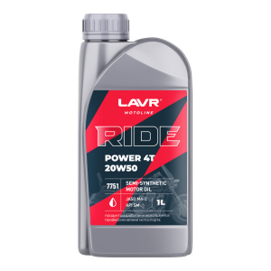Масло моторное LAVR RIDE POWER 4T 20W50 SM (1л)